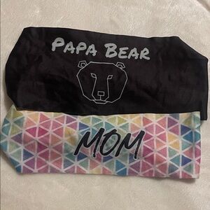 Bondi Band tapered wicking athletic headbands 🏃‍♂️ mom papa lot of 2 NWT